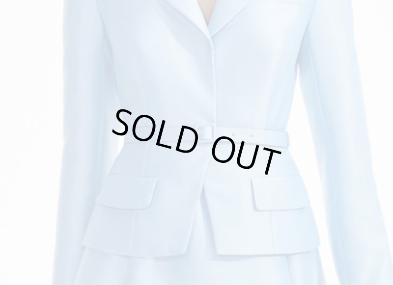 画像3: 限定セール！Self Portrait　セルフポートレート Tailored taffeta midi dress　ブルー  11081 (3)