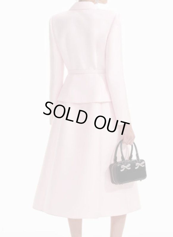 画像2: 限定セール！Self Portrait　セルフポートレート Tailored taffeta midi dress　ピンク  11081 (2)