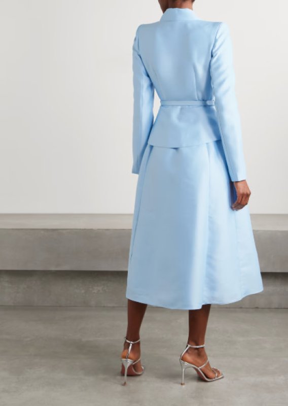 画像2: セール！Self Portrait　セルフポートレート Layered embellished taffeta midi dress ブルー (2)