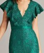 画像3:  Tadashi Shoji  タダシショージ　Keck Sequin Embroidered Gown グリーン系  (3)