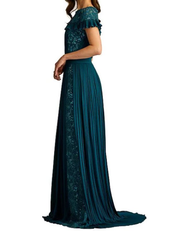 画像3: セール！Tadashi Shoji  タダシショージ  Althea Sequin Embroidered Gown   グリーン系  (3)