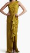画像1: Tadashi Shoji タダシショージ  Lena ドレープワンショルダードレス　Fern (1)
