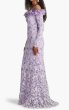 画像3: Tadashi Shoji  タダシショージ  Liora Embroidered Lace Gown  パープル系 (3)