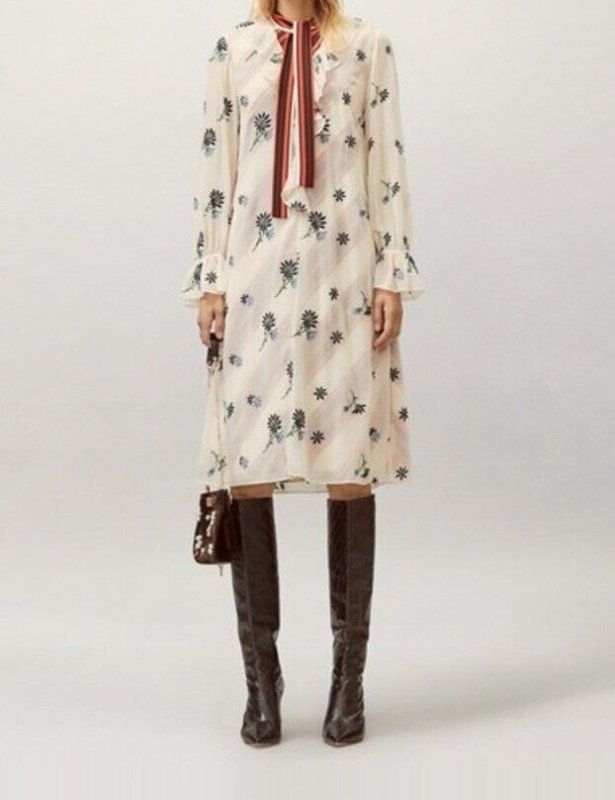 画像1: セール！Tory Burch トリーバーチ　Contrast Slip Dress (1)