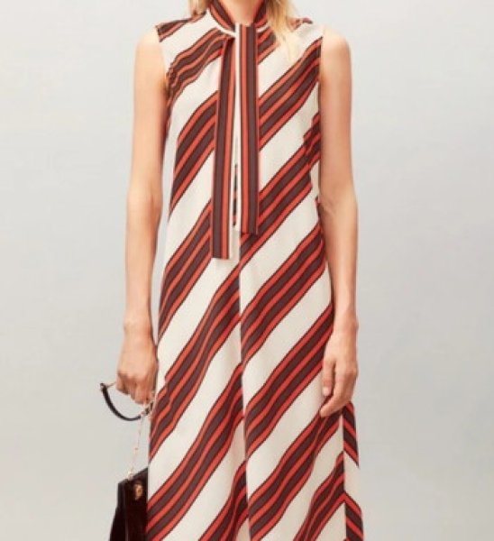 画像3: セール!Tory Burch トリーバーチ Contrast Slip Dress (3)