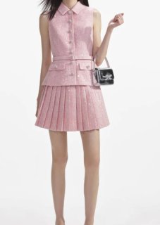 正規品セルフポートレイト ピンクワンピース