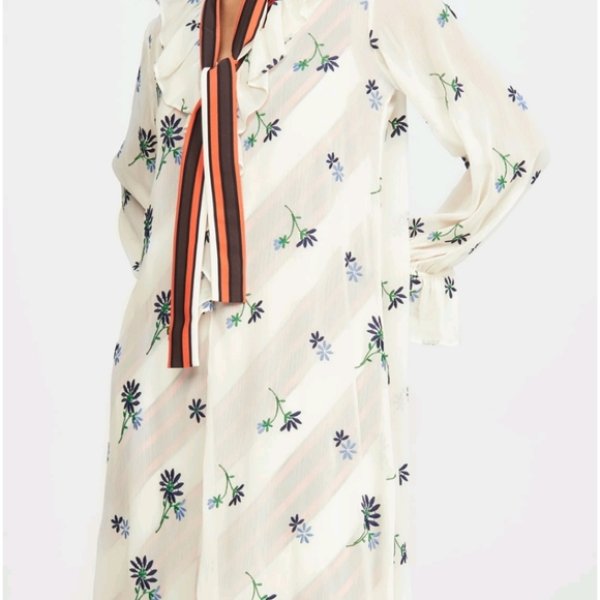 画像4: セール!Tory Burch トリーバーチ Contrast Slip Dress (4)