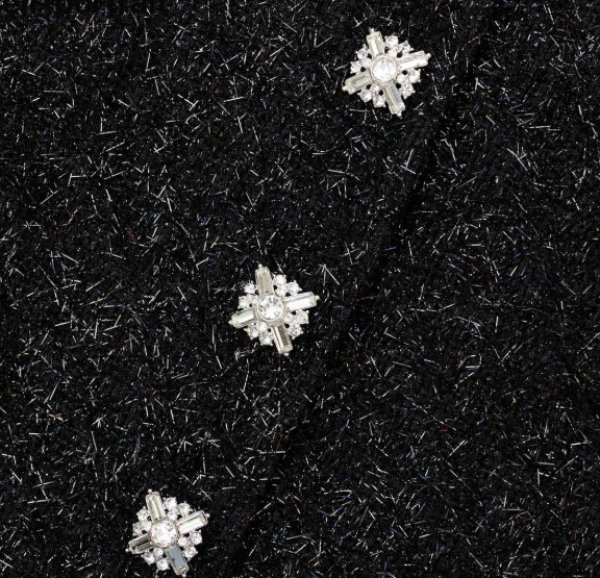 画像3: Self Portrait セルフポートレート  Tinsel Boucle Buttoned Midi Dress (3)
