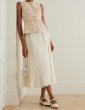 画像1: Self Portrait　セルフポートレート  sequined bouclé and pleated chiffon midi dress (1)