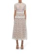 画像1: Self Portrait　セルフポートレート　White Guipure Lace Peplum Midi Dress (1)