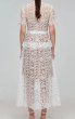 画像2: Self Portrait　セルフポートレート　White Guipure Lace Peplum Midi Dress (2)