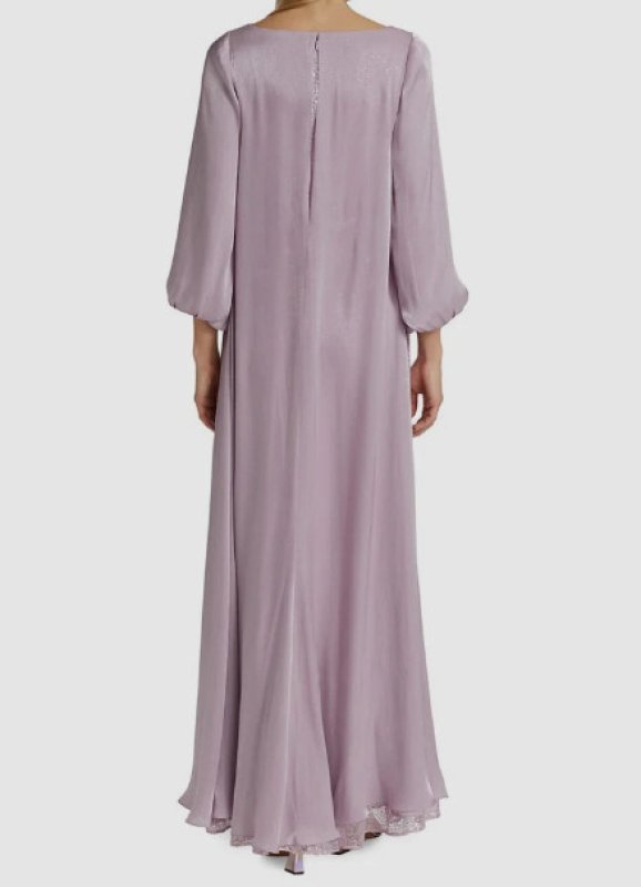 画像3: セール！Badgley Mischka　ジョーゼット＆スパンコールロングドレス (3)