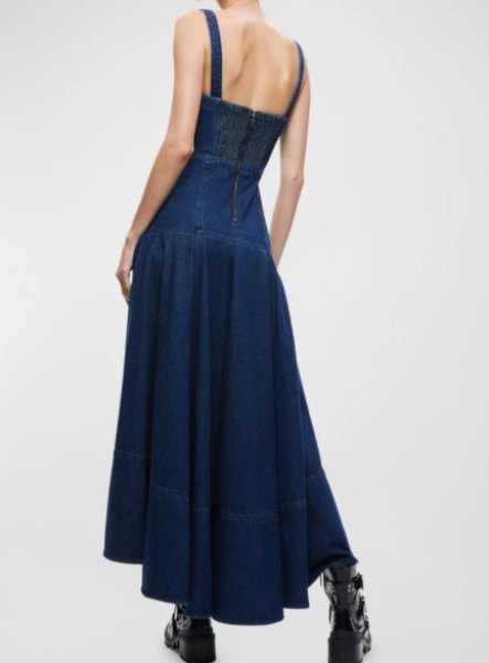 画像2: Alice + Olivia アリスアンドオリビア　 Donella Denim Dress  06183 (2)