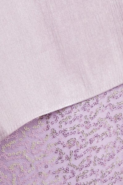 画像4: セール！Badgley Mischka　ジョーゼット＆スパンコールロングドレス (4)