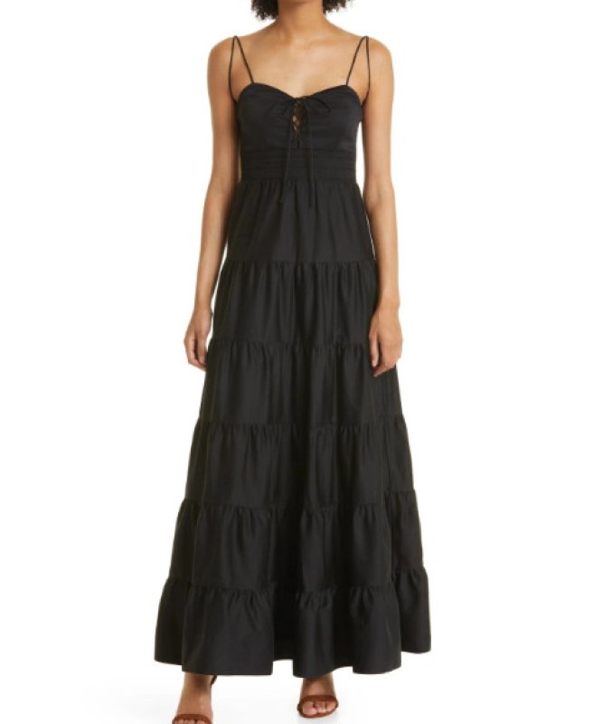 画像1: Alice + Olivia アリスアンドオリビア　 Jori Tiered Maxi Dress  (1)