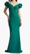 画像1: Tadashi Shoji タダシショージ   Avenne Rosette-Embellished Gown グリーン (1)