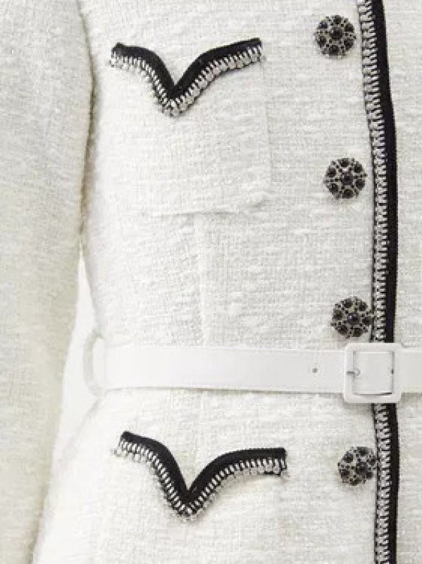 画像2: セール！【キャサリン妃愛用】Self Portrait　セルフポートレート  Tailored Embellished Belted Midi Dress  06241 (2)