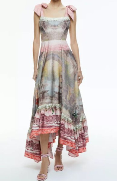 画像1: 限定セール！Alice + Olivia アリスアンドオリビア　 Rosalee Maxi Dress Versailles (1)