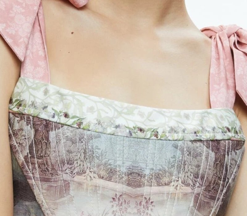 画像4: 限定セール！Alice + Olivia アリスアンドオリビア　 Rosalee Maxi Dress Versailles (4)