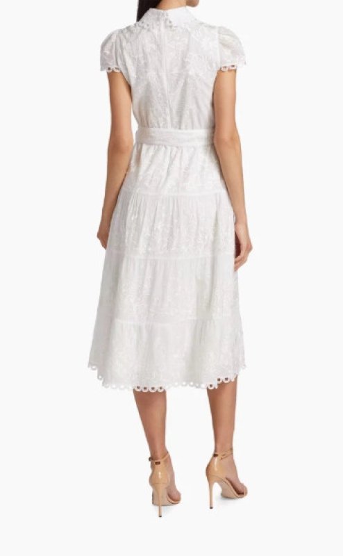 画像2: 【Sa­van­nah Guthrie愛用】Alice + Olivia アリスアンドオリビア　 Vannessa Belted Midi Shirtdress  (2)