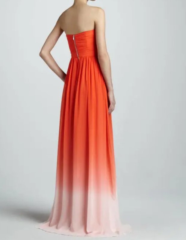 画像2: ERIN by Erin Fetherston    ombre Gown     オレンジ系  07021 (2)