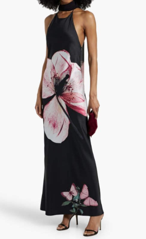 画像1: セール！Alice + Olivia アリスアンドオリビア　 Montana スカーフ付きドレス (1)