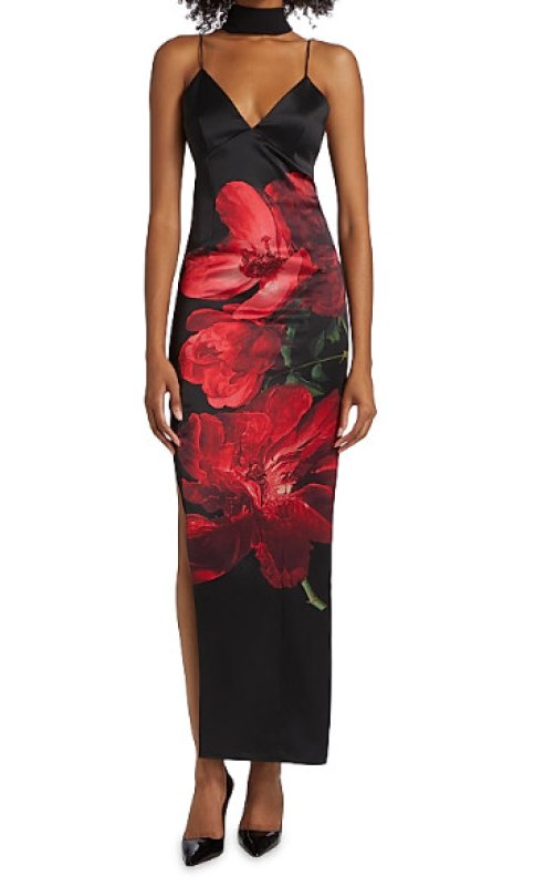 画像1: セール！Alice + Olivia アリスアンドオリビア　 Monika スカーフ付きドレス (1)