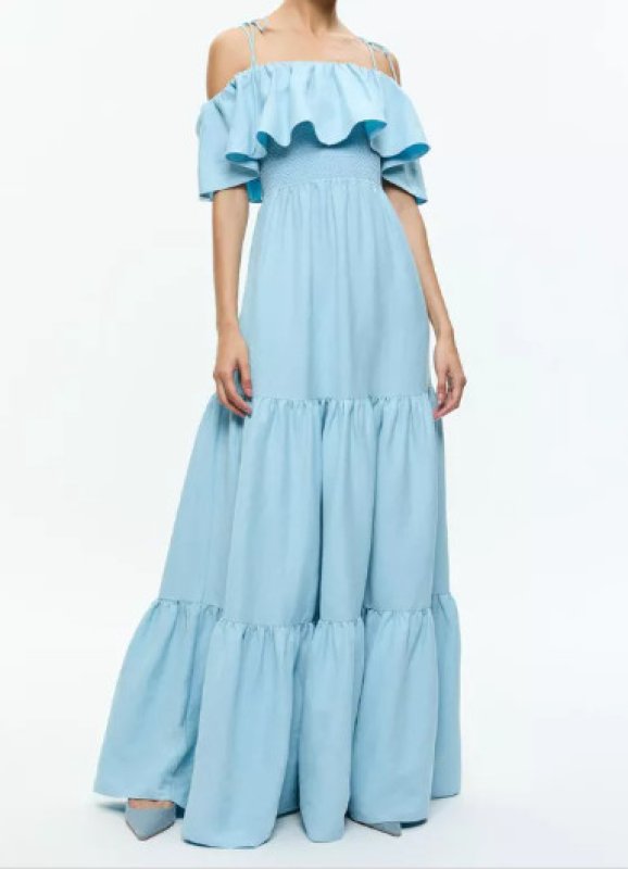 画像1: セール！Alice + Olivia アリスアンドオリビア　  Kia Tiered Maxi Dress  08121 (1)