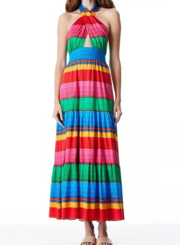 画像1: セール！Alice + Olivia アリスアンドオリビア　  Lyndon Maxi Dress   07103 (1)