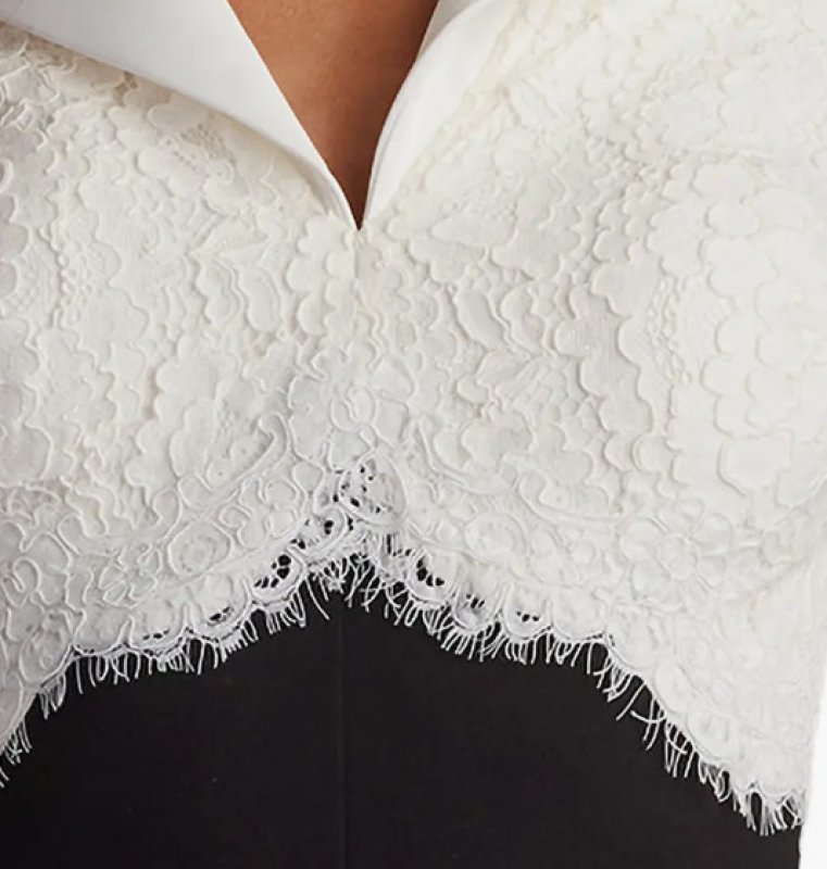 画像4: Tadashi Shoji タダシショージ  Deacon　ジャンプスーツ　ブラック、ホワイト  08062 (4)