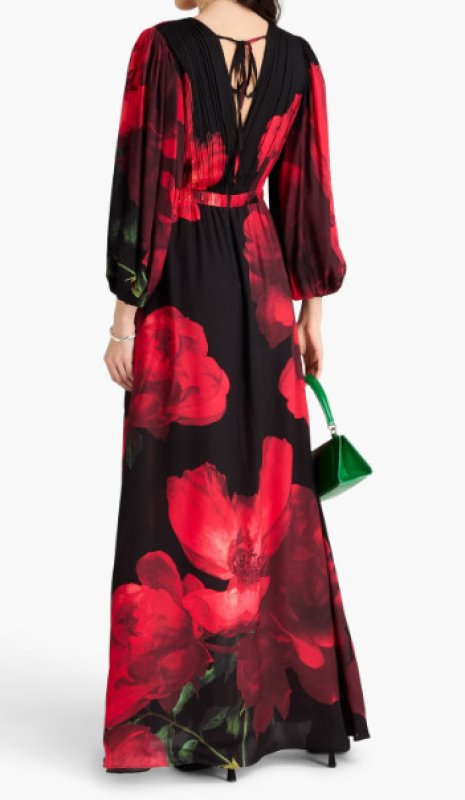 画像2: セール！Alice + Olivia アリスアンドオリビア　  Clarissa wrap-effect Maxi Dress  07181 (2)