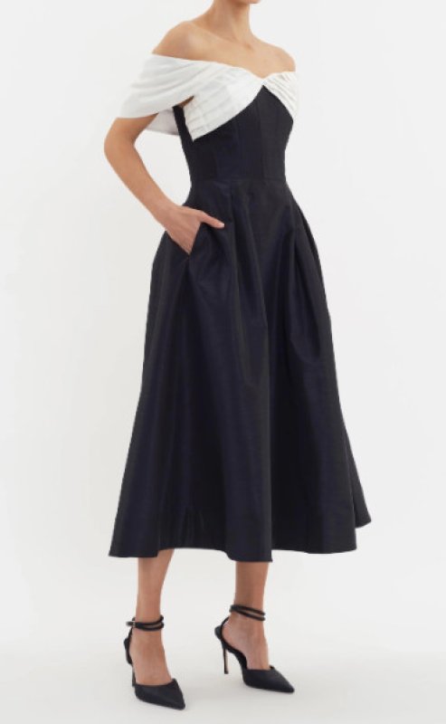 画像2: セール！Rebecca Vallance レベッカヴァランス  Eliza オフショルダードレス  08031 (2)