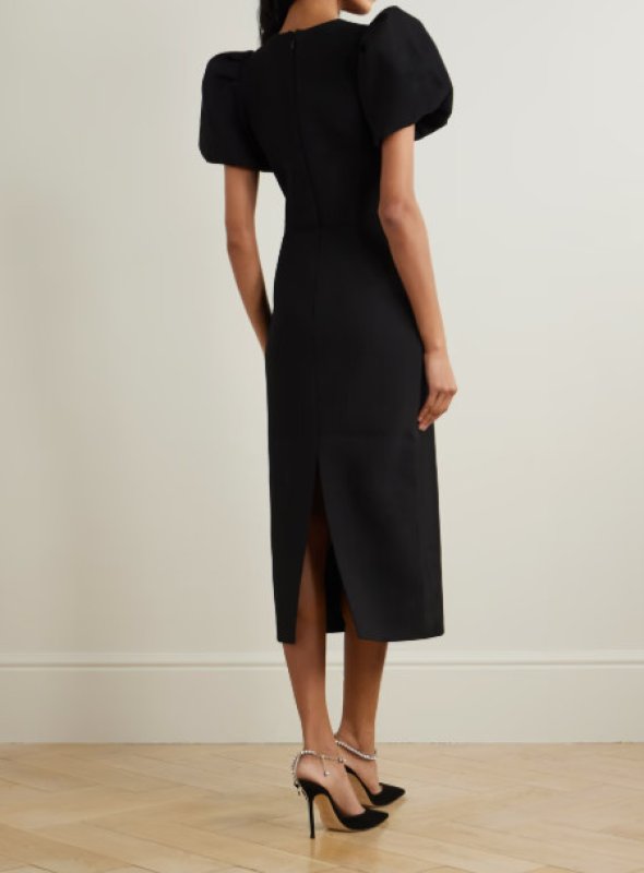 画像2: セール！【ベアトリス愛用】Rebecca Vallance レベッカヴァランス　Eliana puff-sleeve midi dress  07151 (2)