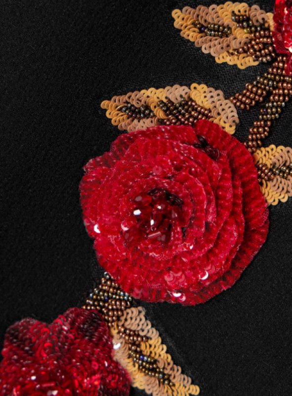 画像3: Rebecca Vallance レベッカヴァランス  Rosette embellished midi dress (3)