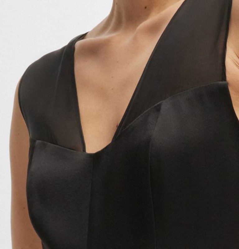 画像3: セール！【大谷真美子さん着用】BOSS ジャンプスーツ　ブラック  07161 (3)