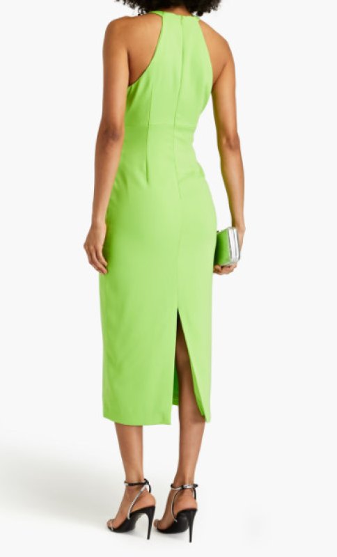 画像2: セール！ML Monique Lhuillier モニークルイリエ   Cutout crepe midi dress  08053 (2)