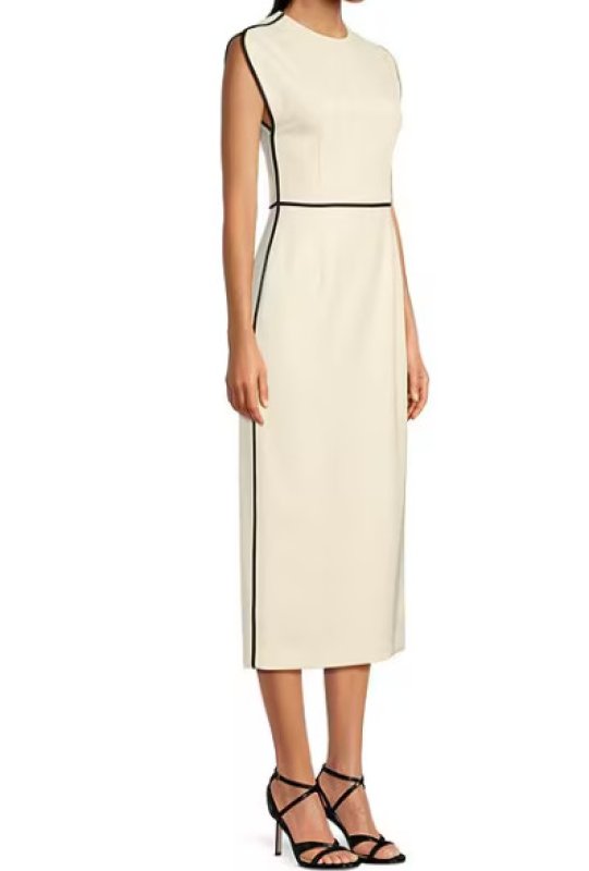 画像2: 限定セール！BOSS Hugo Boss   Detira Wool Blend Sheath Dress アイボリー系 (2)