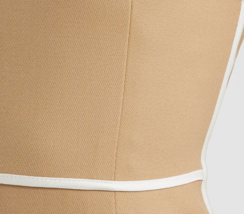 画像4: 限定セール！BOSS Hugo Boss   Detira Wool Blend Sheath Dress　 キャメル系 (4)