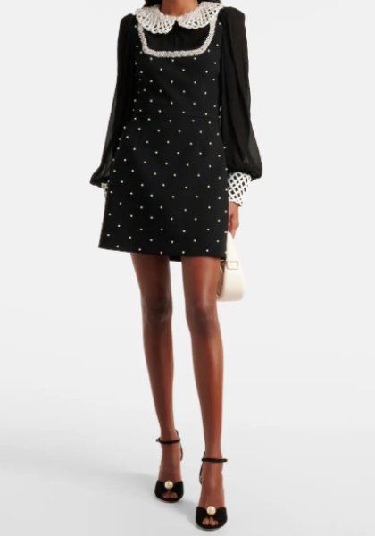 画像1: セール！【パリス、ニッキーヒルトン愛用】Rebecca Vallance レベッカヴァランス  Alivia Long Sleeve Mini Dress (1)