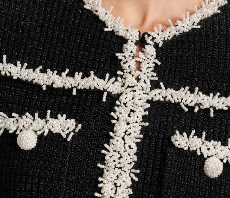 画像4: セール！Self Portrait　セルフポートレート　Beaded waffle-knit midi dress (4)