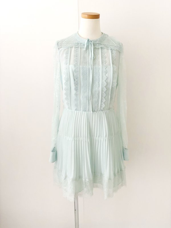 画像4: 【訳アリ特価品】Self Portrait　セルフポートレート　Lace Trim Mini Dress  (4)