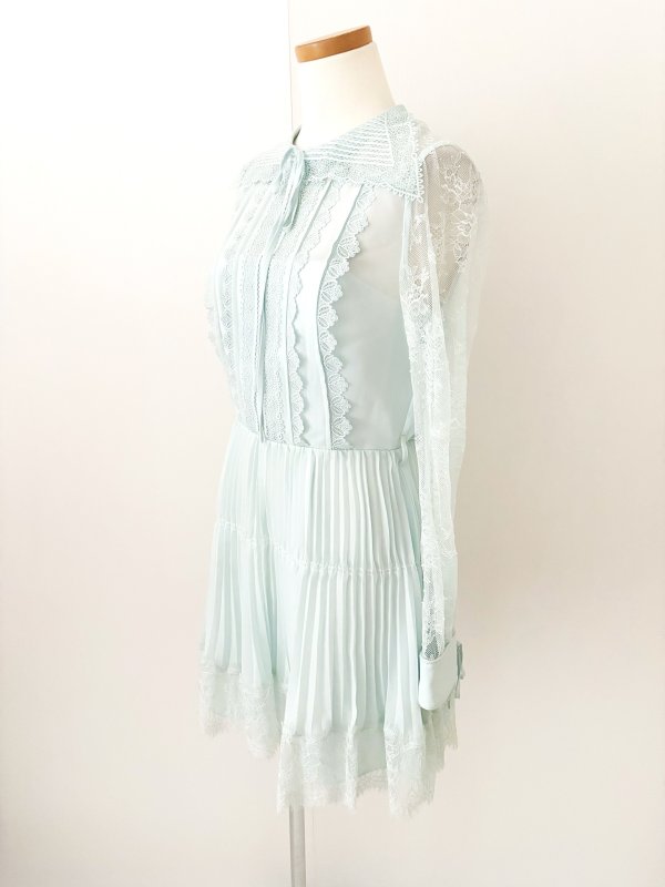 画像6: 【訳アリ特価品】Self Portrait　セルフポートレート　Lace Trim Mini Dress  (6)