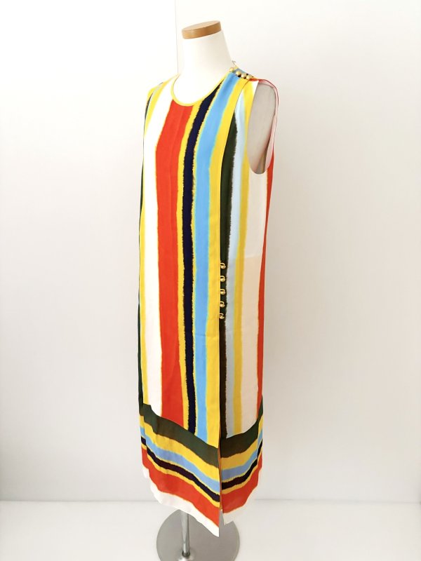 画像8: 【訳アリ特価品】Tory Burch トリーバーチ　 Bettina ストライプドレス (8)