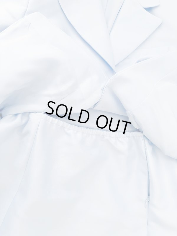 画像4: 限定セール！Self Portrait　セルフポートレート Tailored taffeta midi dress　ブルー  11081 (4)