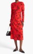 画像1: 7/28までセール！【川栄李奈さん着用】VICTORIA BECKHAM  ヴィクトリアベッカム　花柄ミディドレス (1)