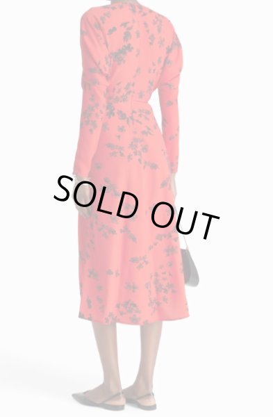 画像2: 再販売セール!【川栄李奈さん着用】VICTORIA BECKHAM  ヴィクトリアベッカム 花柄ミディドレス  07263 (2)