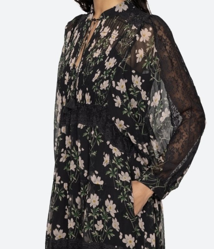 画像3: セール！【浜辺美波さん着用】Sea New York　ティヤードフローラルドレス  07261 (3)