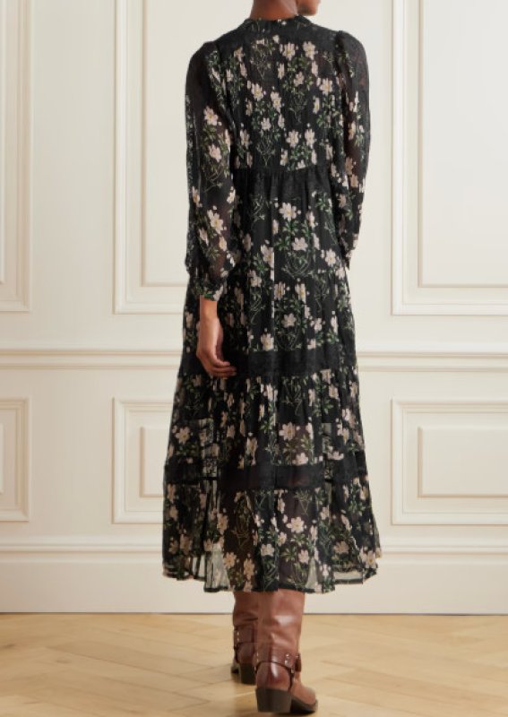 画像2: セール！【浜辺美波さん着用】Sea New York　ティヤードフローラルドレス  07261 (2)