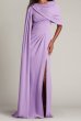 画像1: Tadashi Shoji  タダシショージ   Acadia Shawl Draped Gown  パープル系 (1)