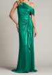 画像1: Tadashi Shoji タダシショージ Boise Metallic Waterfall Flounce Gown グリーン (1)